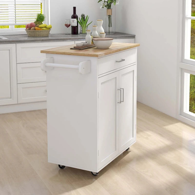 Carrito isla de cocina con ruedas