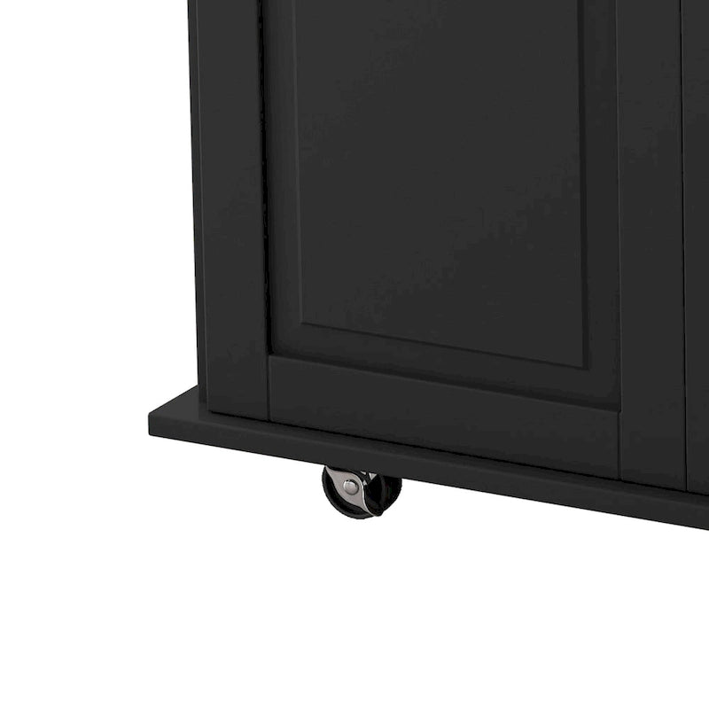 Carrito isla de cocina con armario de 2 puertas