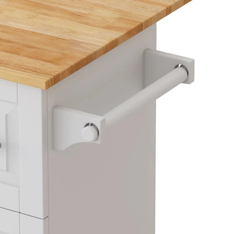 Carrito isla de cocina con armario de 2 puertas