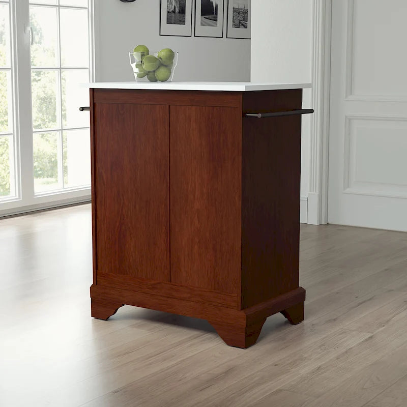 Desserte îlot de cuisine portable avec plateau en granit - 31W x 18D x 35.5H pouces