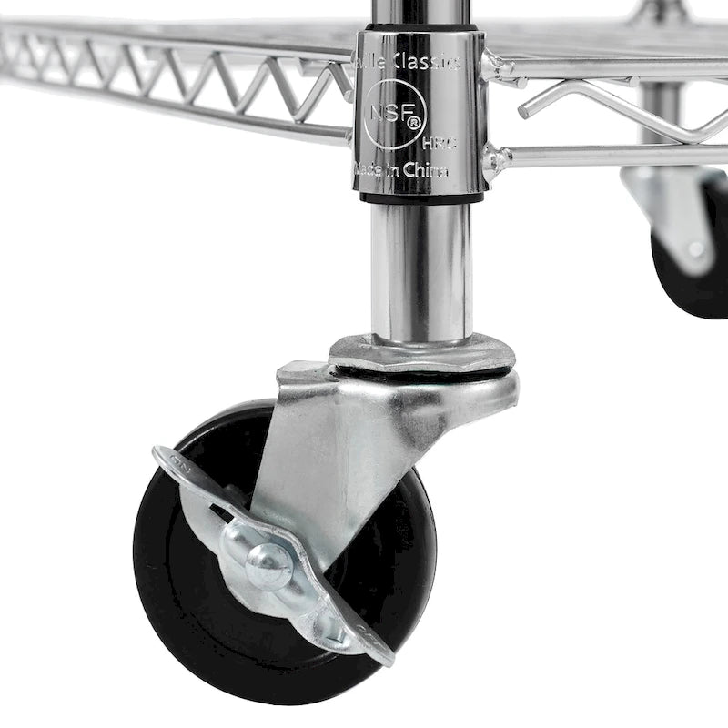 Edelstahl-Servierwagen, NSF-zertifiziert - 30W x 20D x 36H Zoll