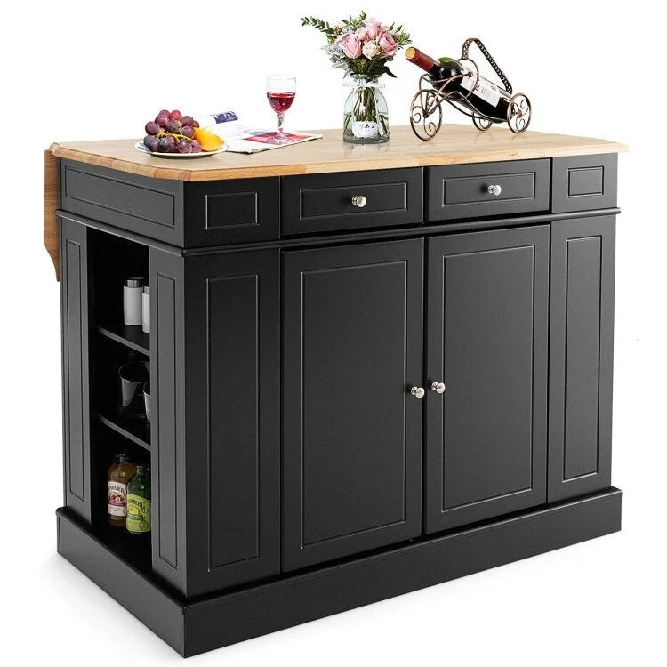 Kücheninsel mit Stauraum und höhenverstellbaren Ablagen auf 3 Ebenen - 47L x 36W x 36H Zoll