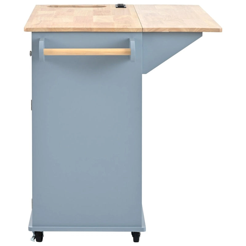 Isla de cocina con toma de corriente