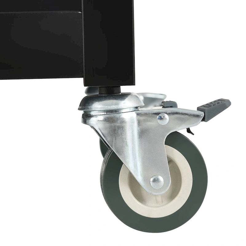 Kücheninselwagen mit Massivholzplatte und feststellbaren Rollen