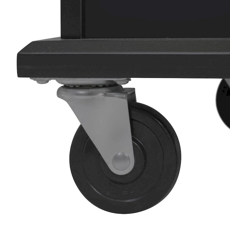 Carrito isla de cocina de 53.9 pulgadas con ala abatible y ruedas