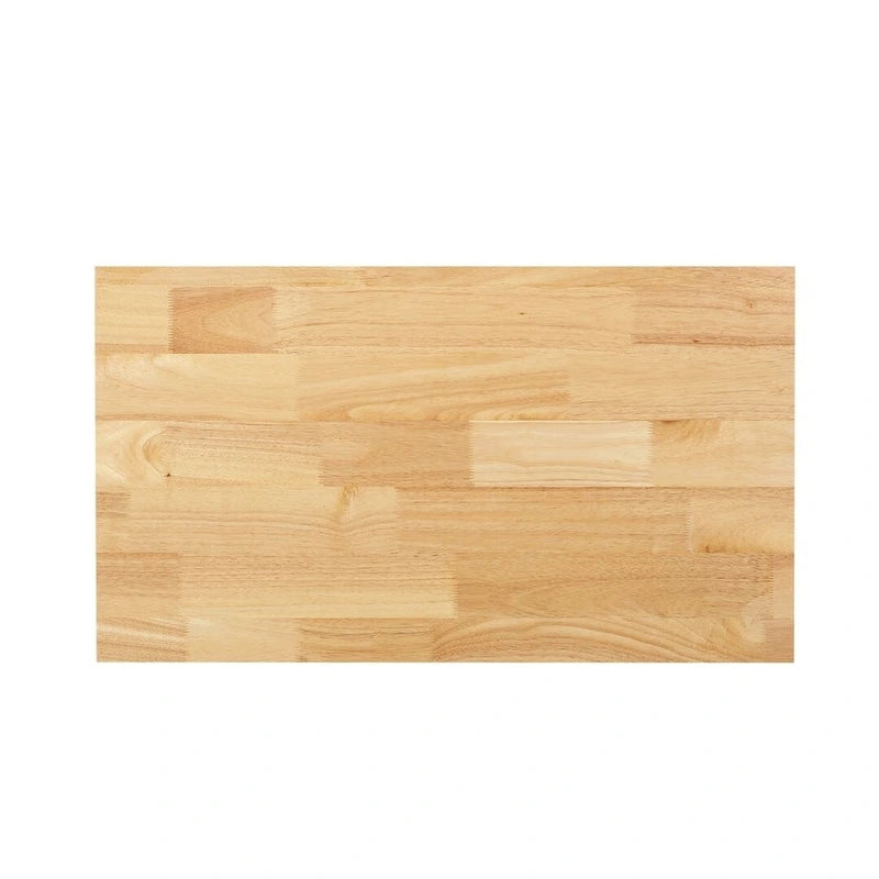 Desserte de cuisine contemporaine en bois avec roulettes, tiroirs et placard