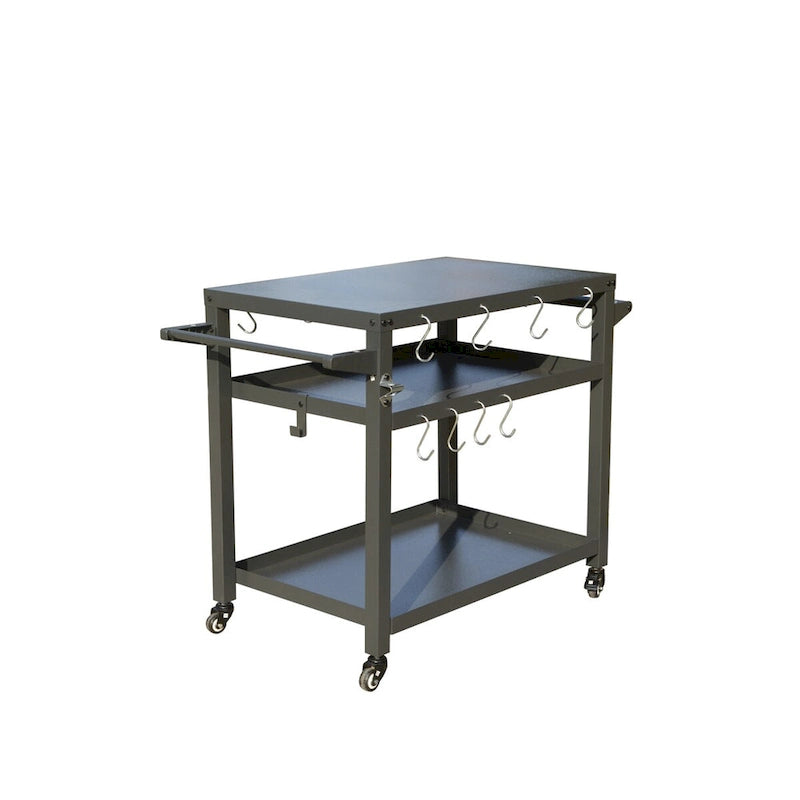 Carrito para parrilla de exterior con ruedas