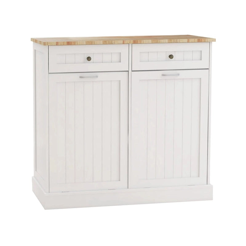 Armario para basura de cocina con 2 cajones